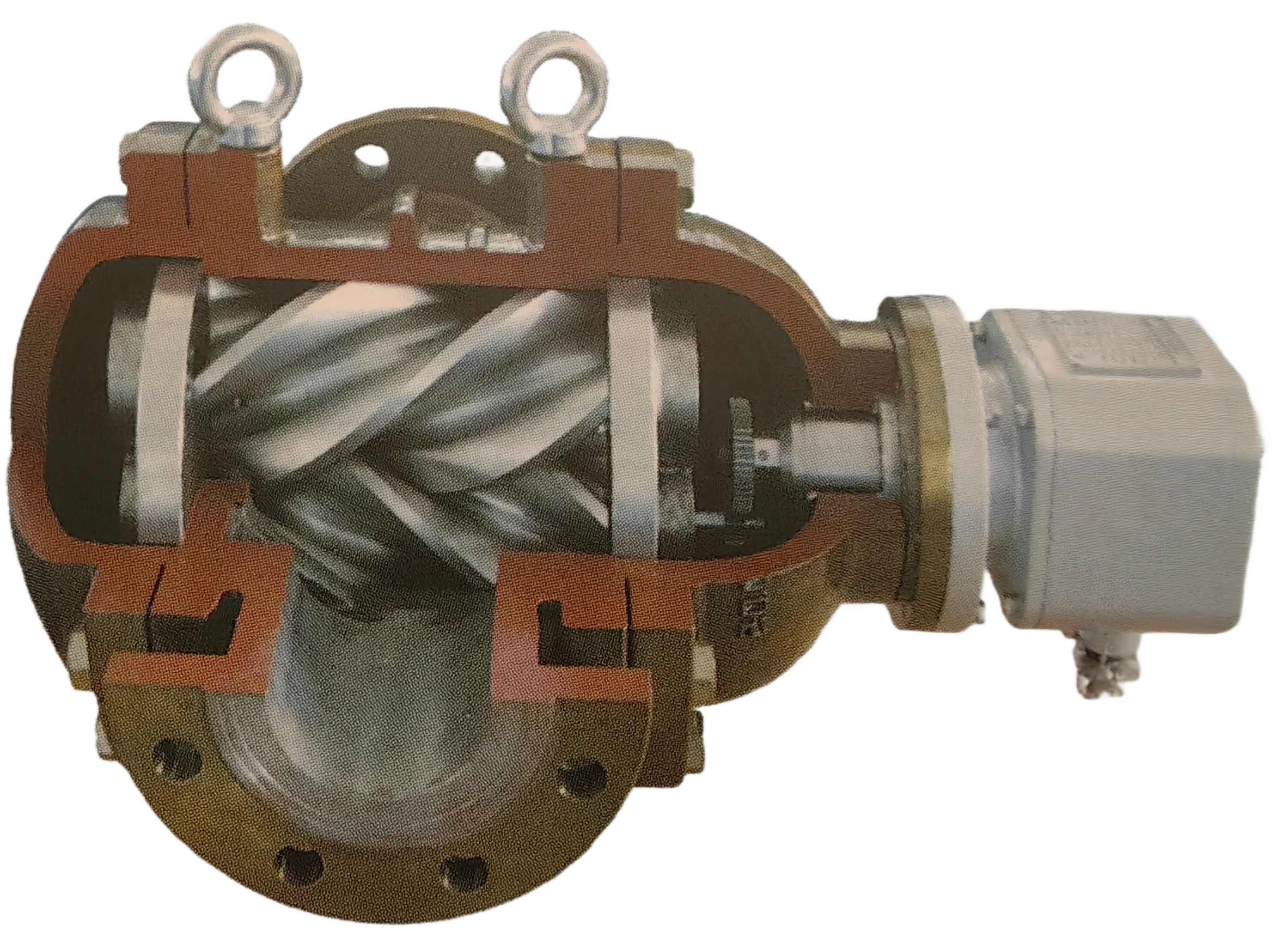 مقياس تدفق PD مقاس 12 بوصة للزيت والوقود 12-inch (DN300) helical gear positive displacement flow meter for oil and fuel