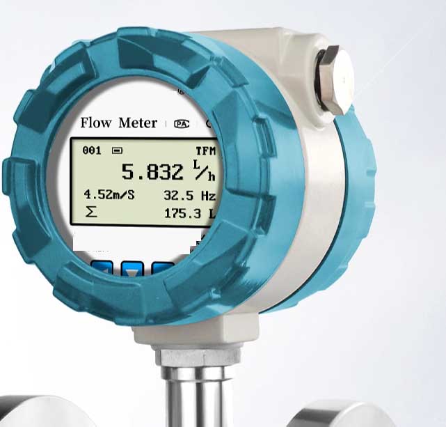 عرض معدل التدفق الفعلي بواسطة مقياس التدفق Actual flow rate display by flow meter