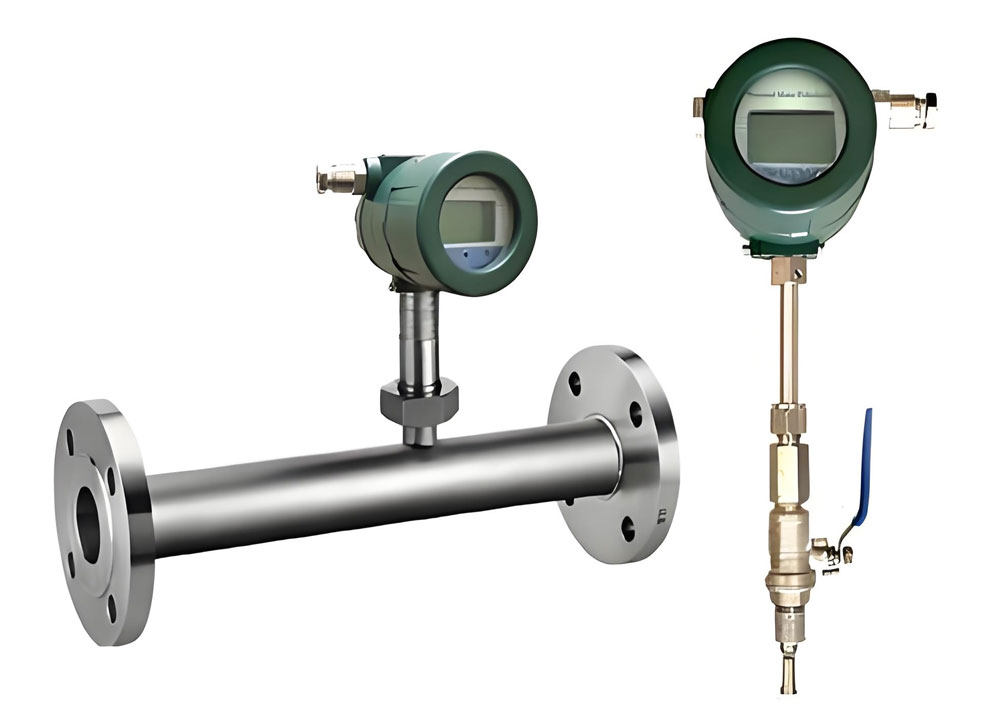 Inline and insertion 8” compressed air flow meter-thermal mass type