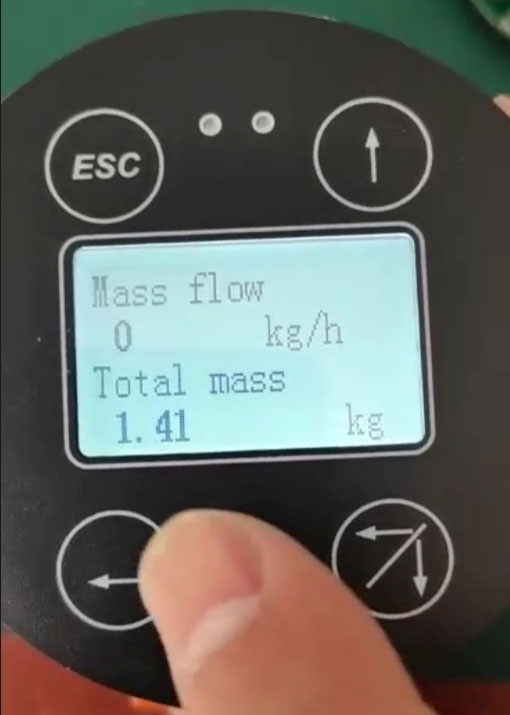 Coriolis mass flowmeter provides multiple parameters