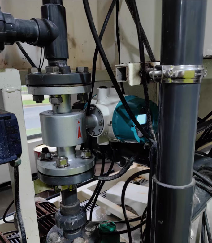 مقياس التدفق المغناطيسي لقياس تدفق هيبوكلوريت الصوديوم magnetic flow meter for sodium hypochlorite flow measurement